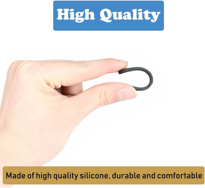 OPUGIT Eyeglass Replacement Temples,Silicone Glasses End Tips Ear Sock Pieces Sleeve for Thin Metal Glasses Legs,8 Pairs - Image 4